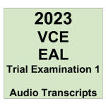 2023 VCE EAL Trial Examination 1